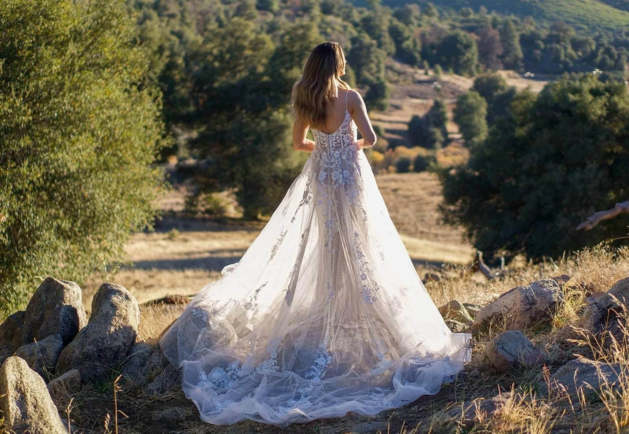 Dreamy Boho A-line Wedding Dress